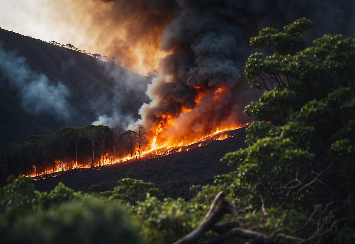 A raging wildfire sweeps across Maui, devouring forests and homes. Rumors of conspiracy theories begin to overshadow the urgent need for disaster relief