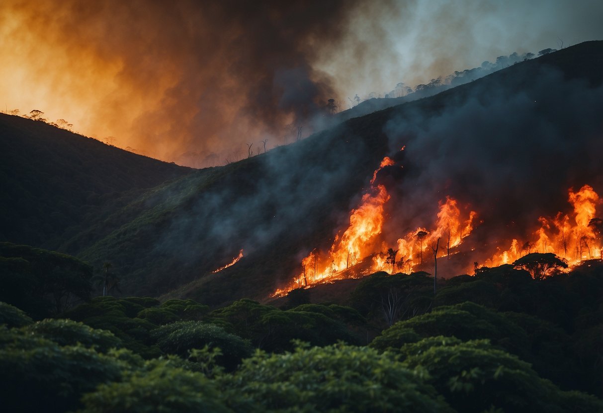 The Maui wildfires rage through the lush landscape, leaving destruction in their wake. Meanwhile, whispers of conspiracy theories swirl around the economic impacts of the disaster